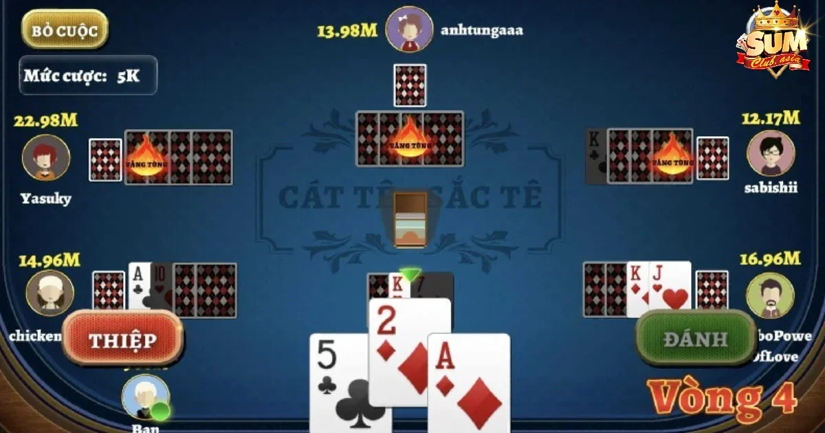 Mục tiêu trong game bài Catte