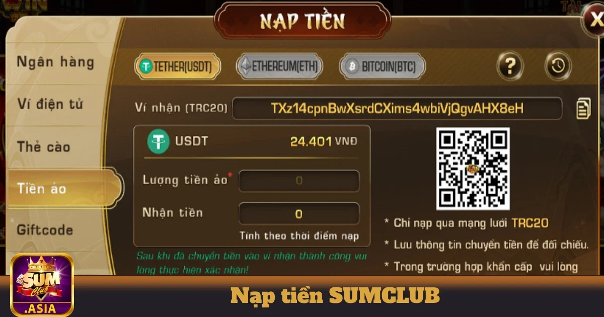 Lợi ích khi nạp tiền vào SUMCLUB